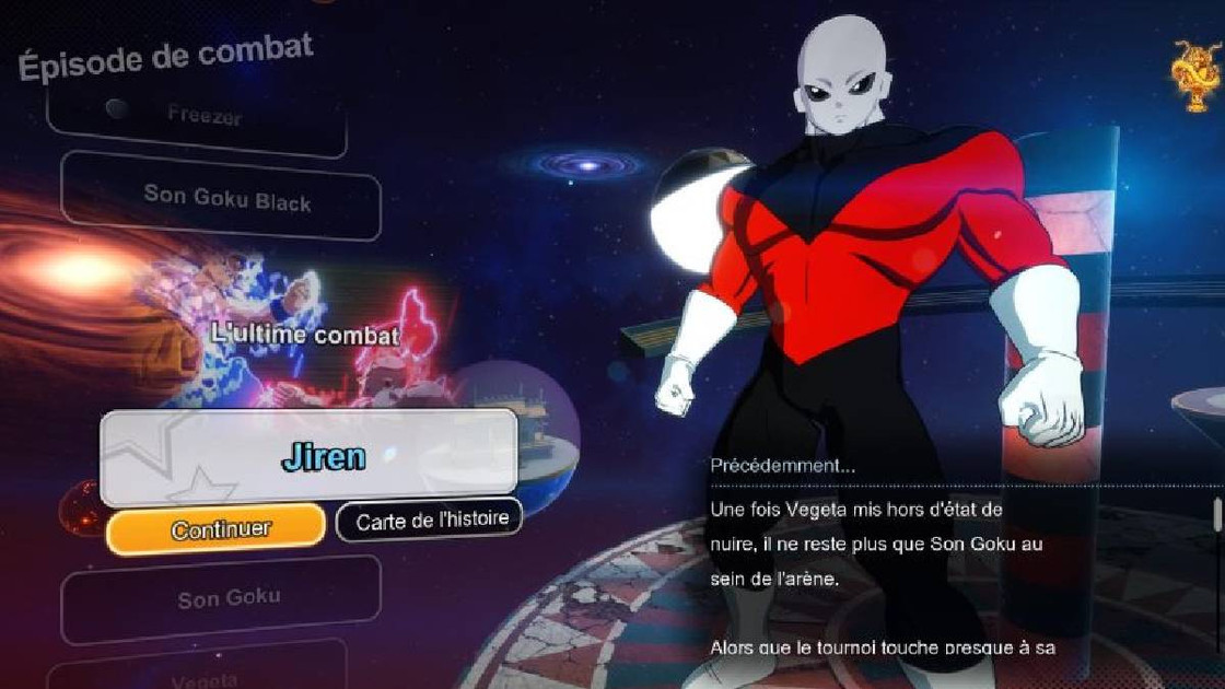 Dragon Ball Sparking Zero : comment débloquer toutes les voies et terminer à 100% l'histoire de Jiren ?