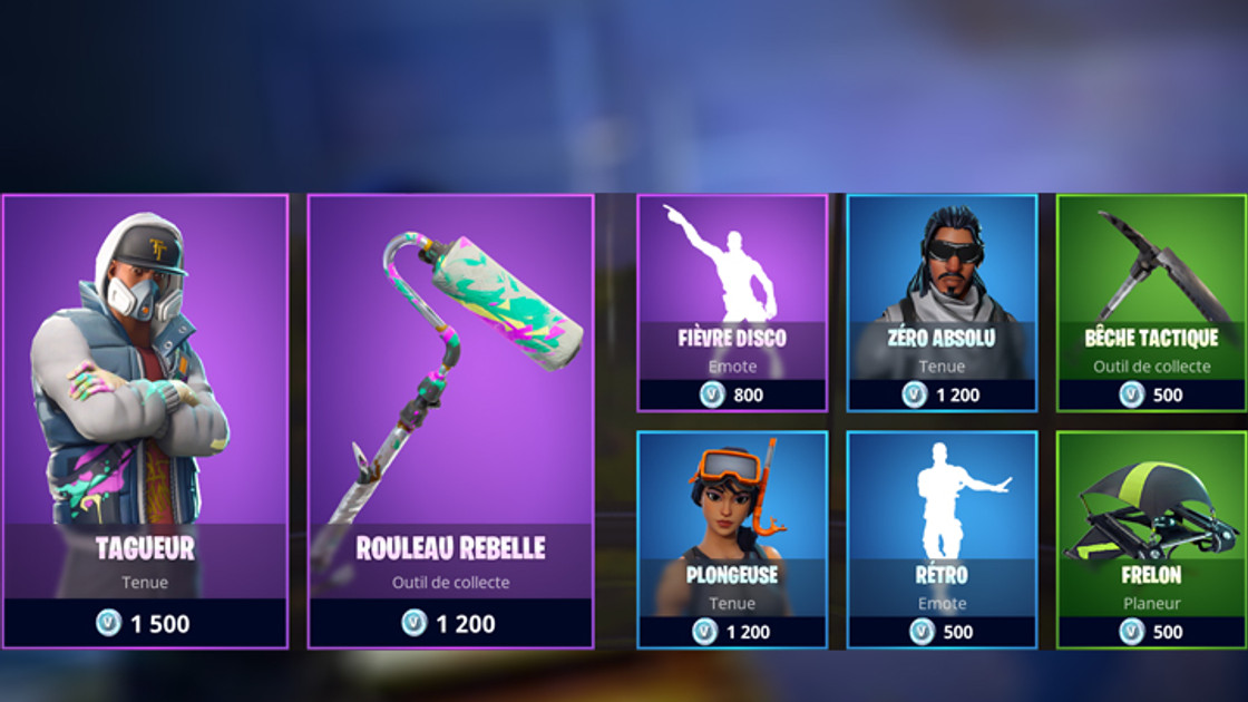 Boutique Fortnite 13 mai