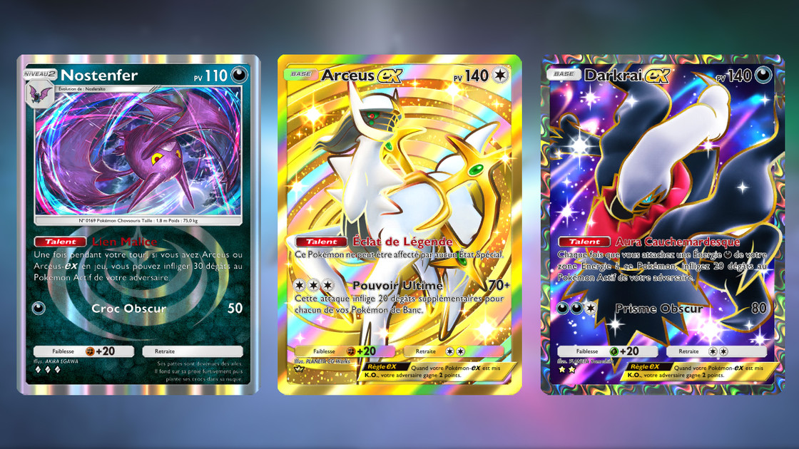 Deck Arceus ex Obscure avec Nostenfer sur Pokémon JCC Pocket