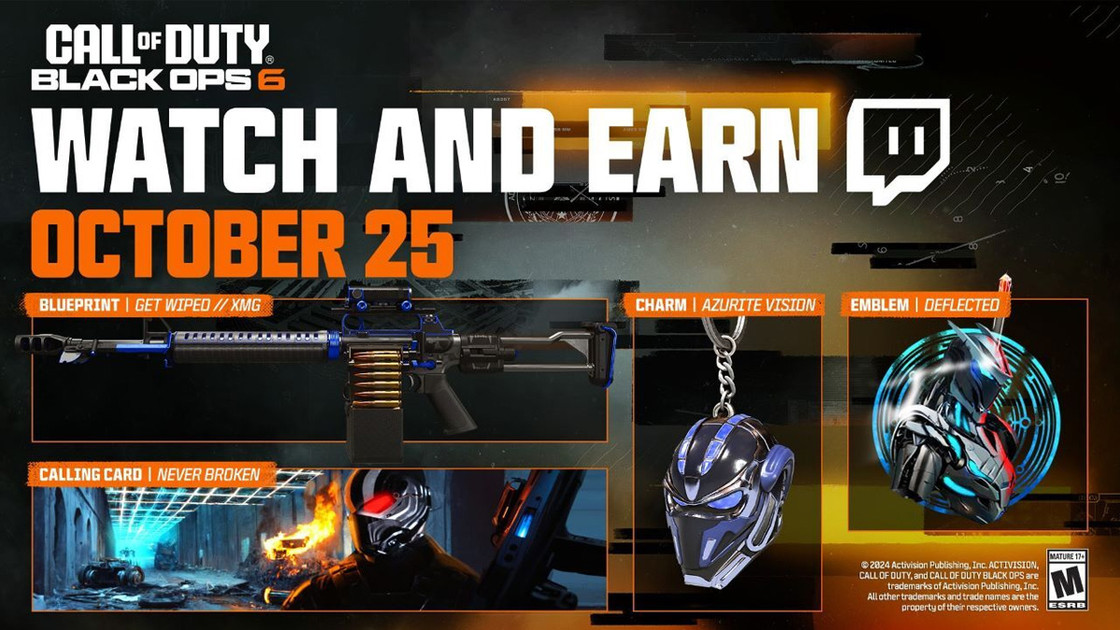 Azurite Vision BO6 : comment récupérer les Twitch Drops pour le lancement de Black Ops 6 ?