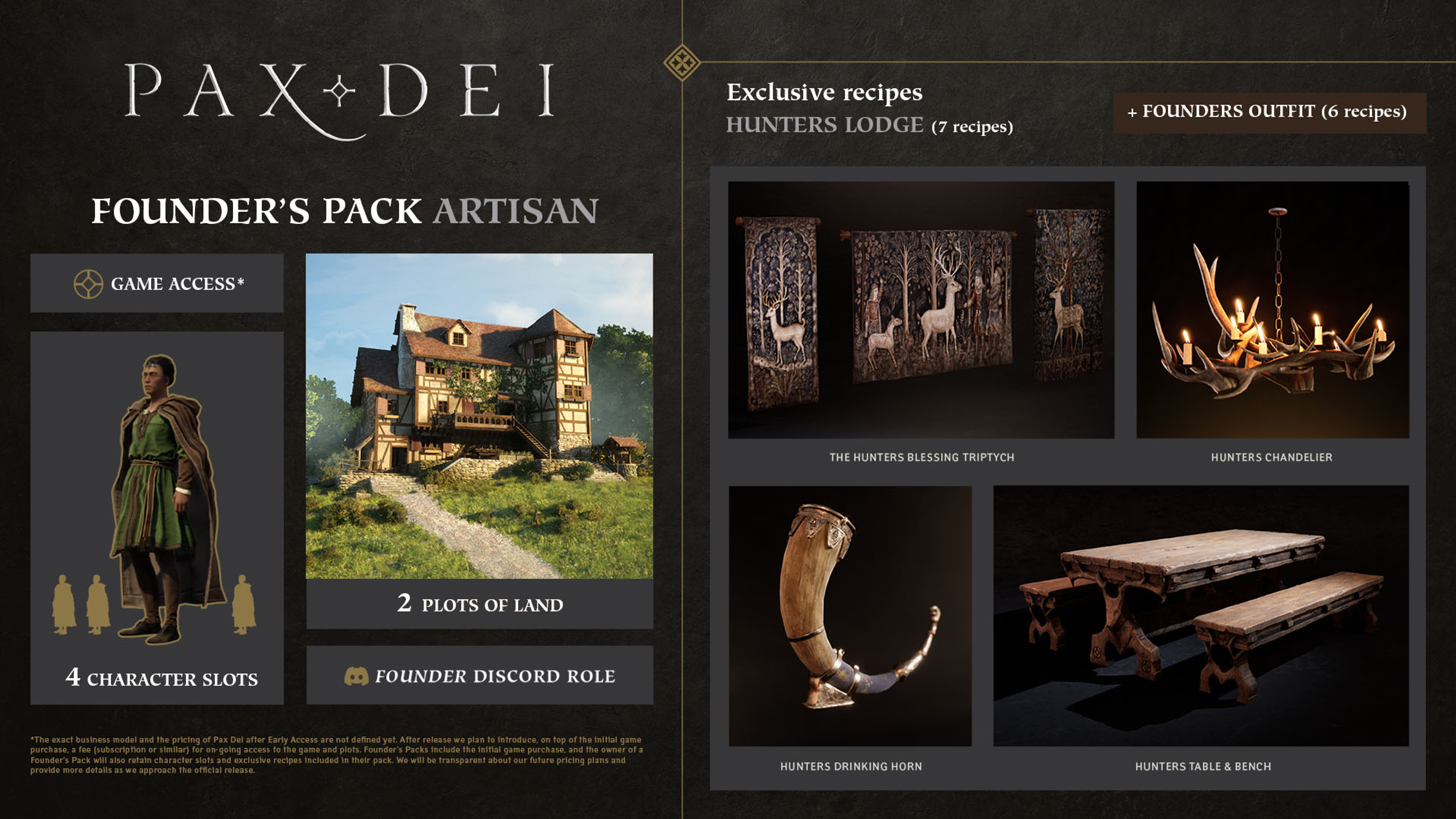 Pax Dei - Artisan Founder_s Pack Content