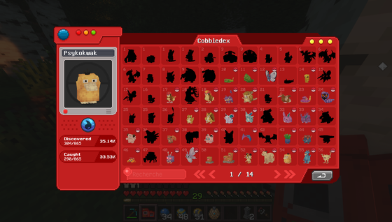 Pokédex Cobblemon Star Academy : liste et localisation de tous les Pokémons du mode