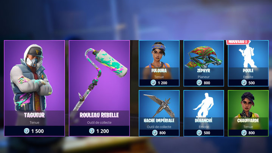 Boutique Fortnite 14 mai