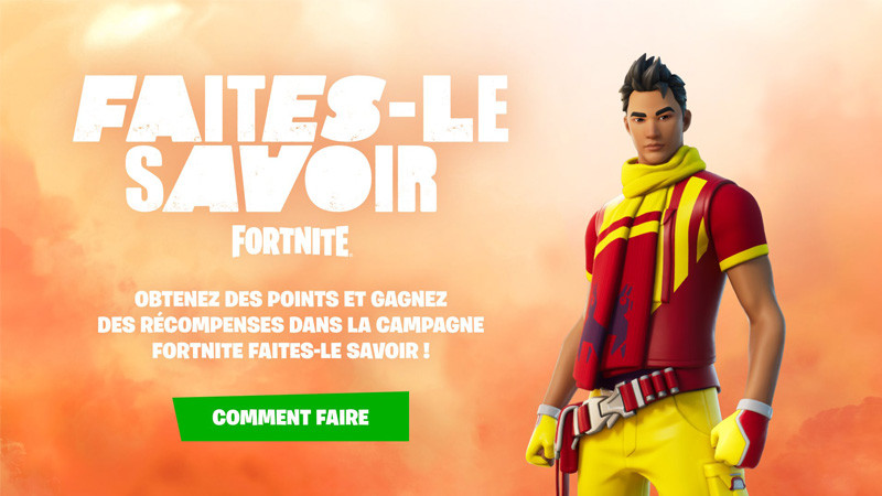 Defis Fortnite Faite le savoir, listes des quêtes et récompenses gratuites de l'événement let them know