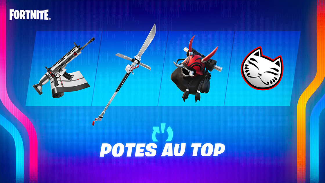 Pote au Top 2023 sur Fortnite : gagnez des récompenses avec vos amis