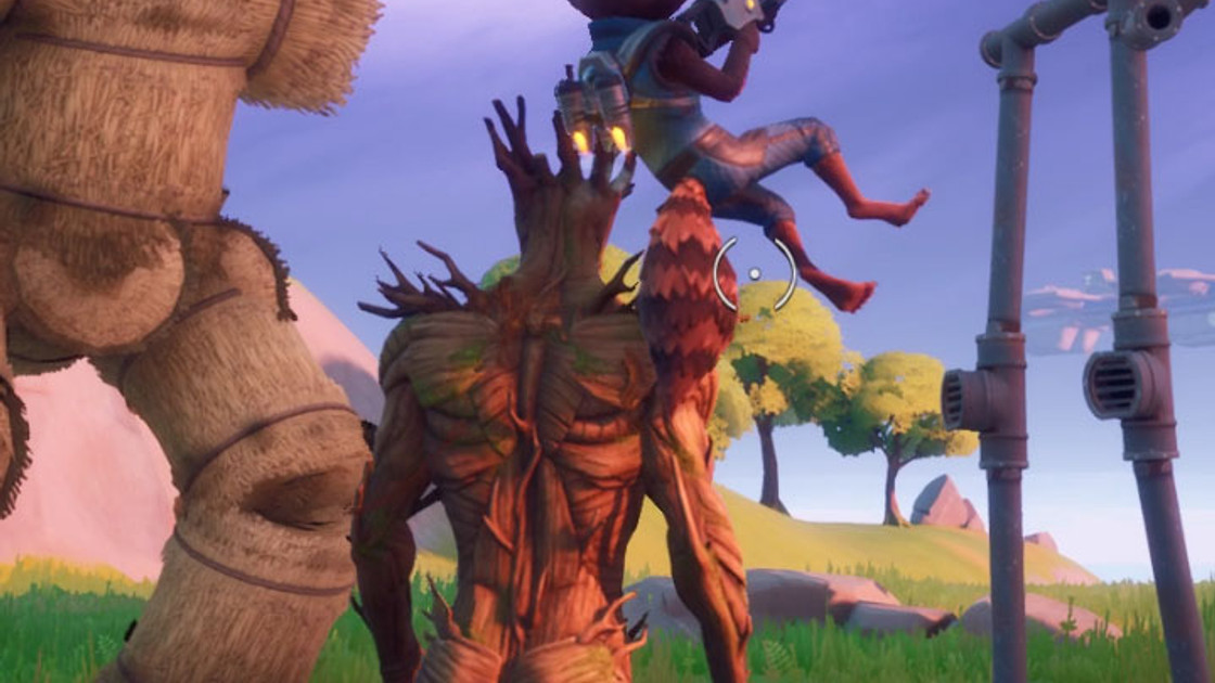 Fortnite : Utiliser une emote en tant que Groot à un monument pour l'amitié, défi éveil saison 4