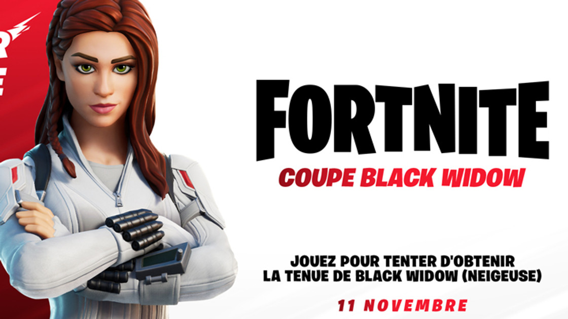 Coupe Black Widow Fortnite, comment y participer et gagner le skin ?