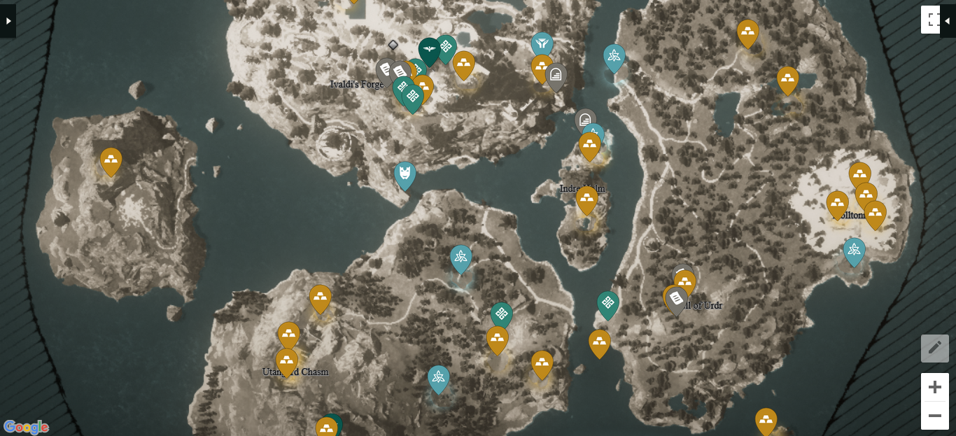 AC Valhalla Interactive Map