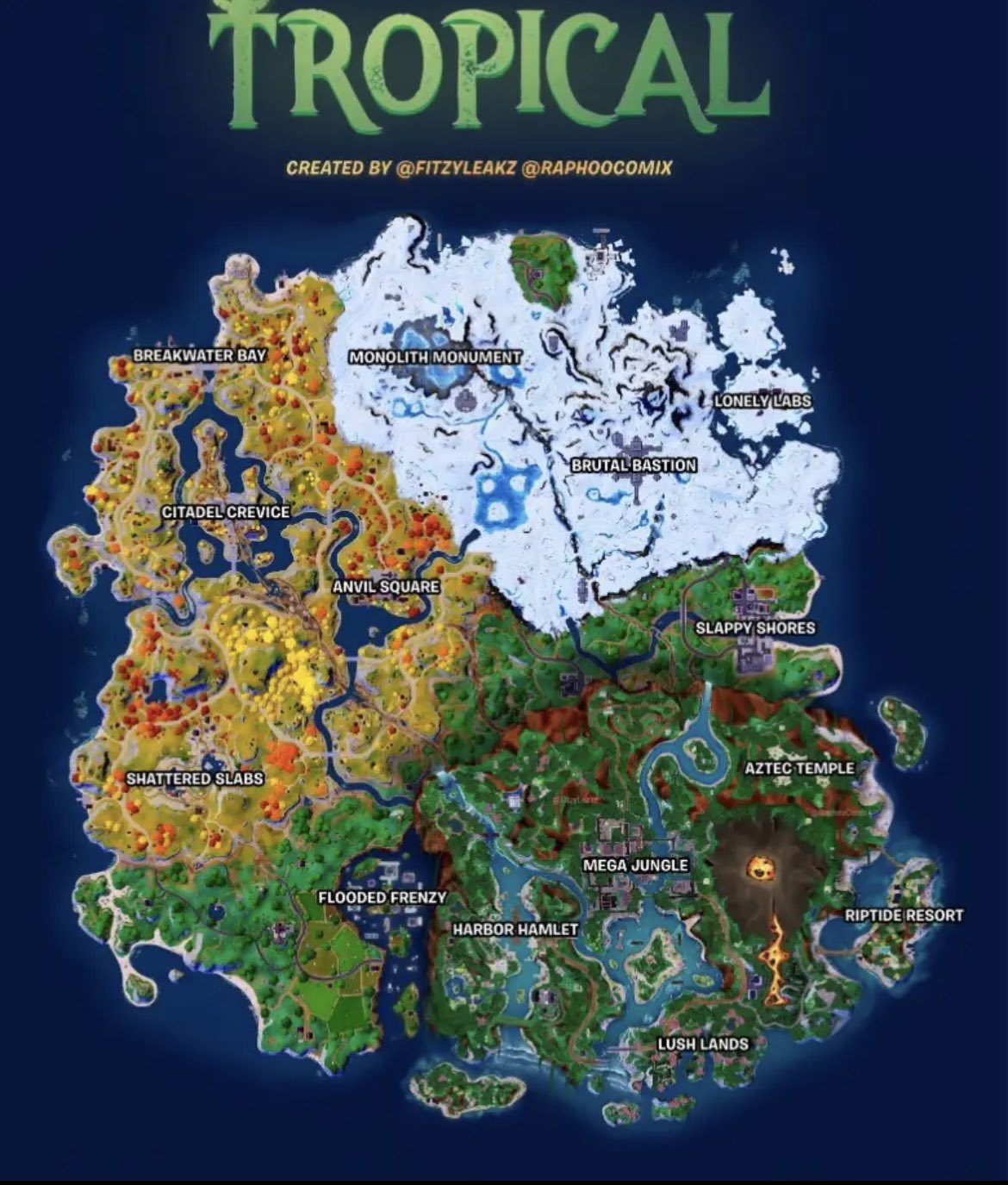 Map chapitre 3 Fortnite, nouvelle carte en saison 1 - Breakflip