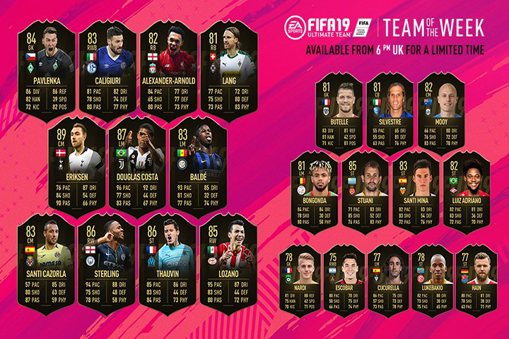 Fifa 19 Totw L Equipe De La Semaine 11 Fut Breakflip Actualites Et Guides Sur Les Jeux Video Du Moment