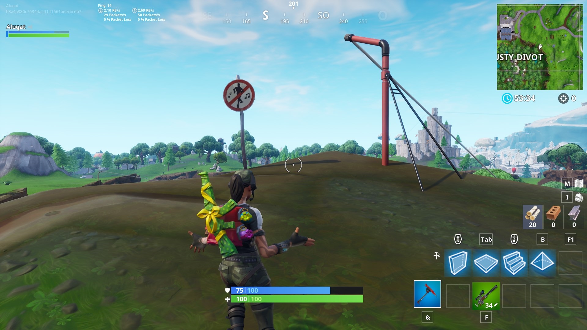 5 est de dusty divot - lieu dit fortnite saison 7