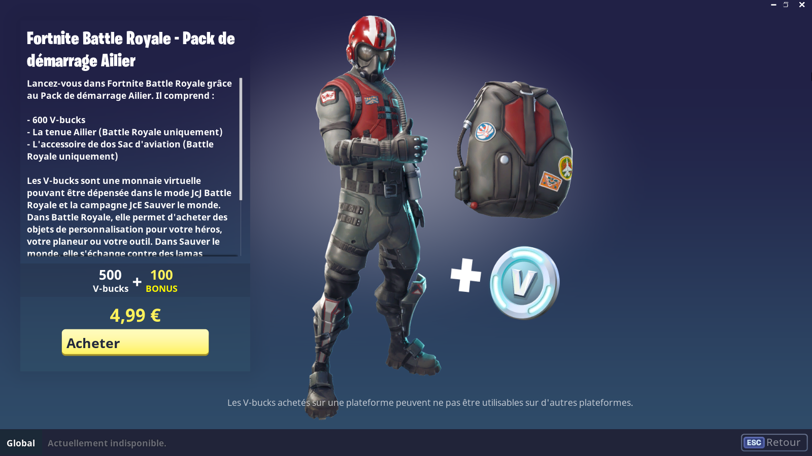 fortnite pack de demarrage ailier breakflip actualite guides et astuces esport et jeu video - fortnite pack de dacmarrage 2