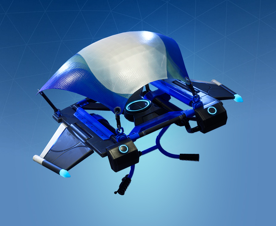 fortnite glider blue streak jpg - planeur fortnite parapluie