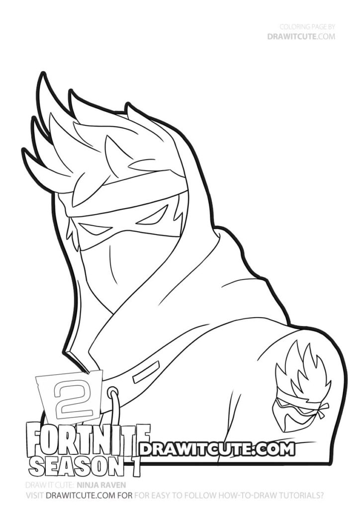 fortnite coloring pages easy