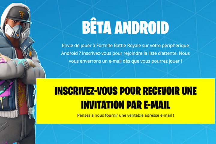 Fortnite S Inscrire Et Jouer A La Beta Android Breakflip Actualites Et Guides Sur Les Jeux Video Du Moment