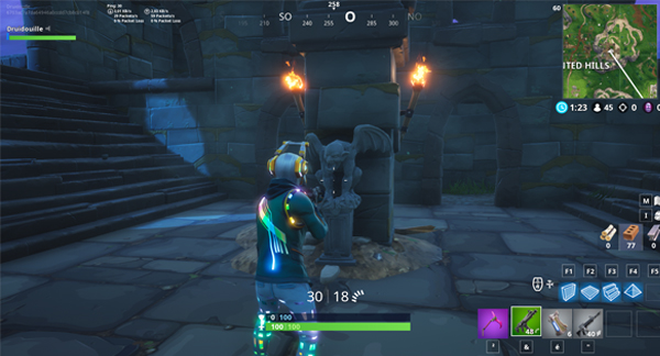 Fortnite Danser Devant Differentes Gargouilles Defi Semaine 1 - gargouille defi fortnite