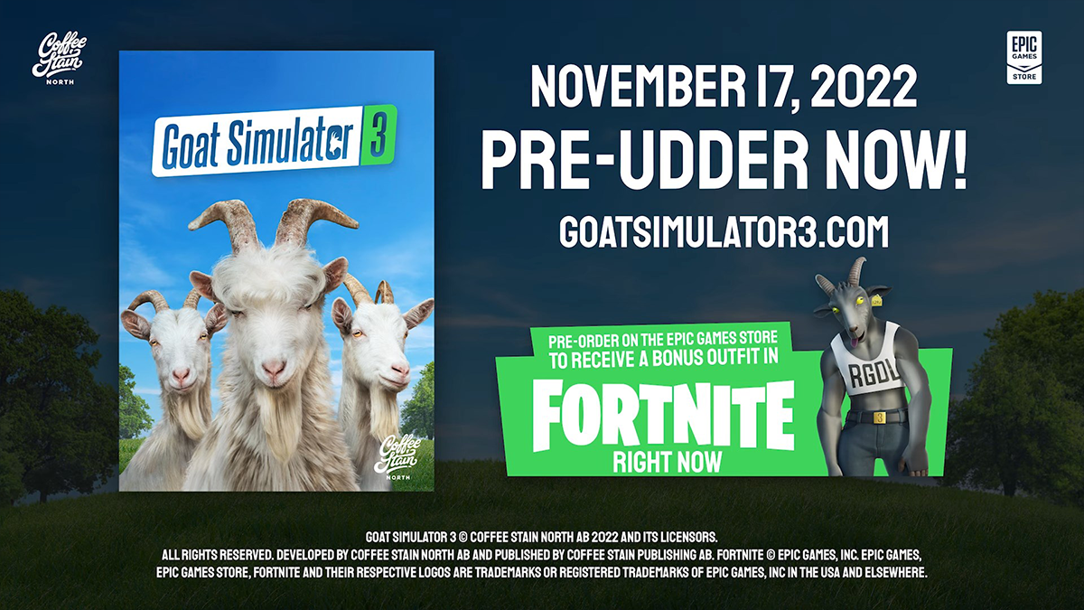 Un Skin Goat Simulator Arrive Sur Fortnite Comment Lobtenir Breakflip