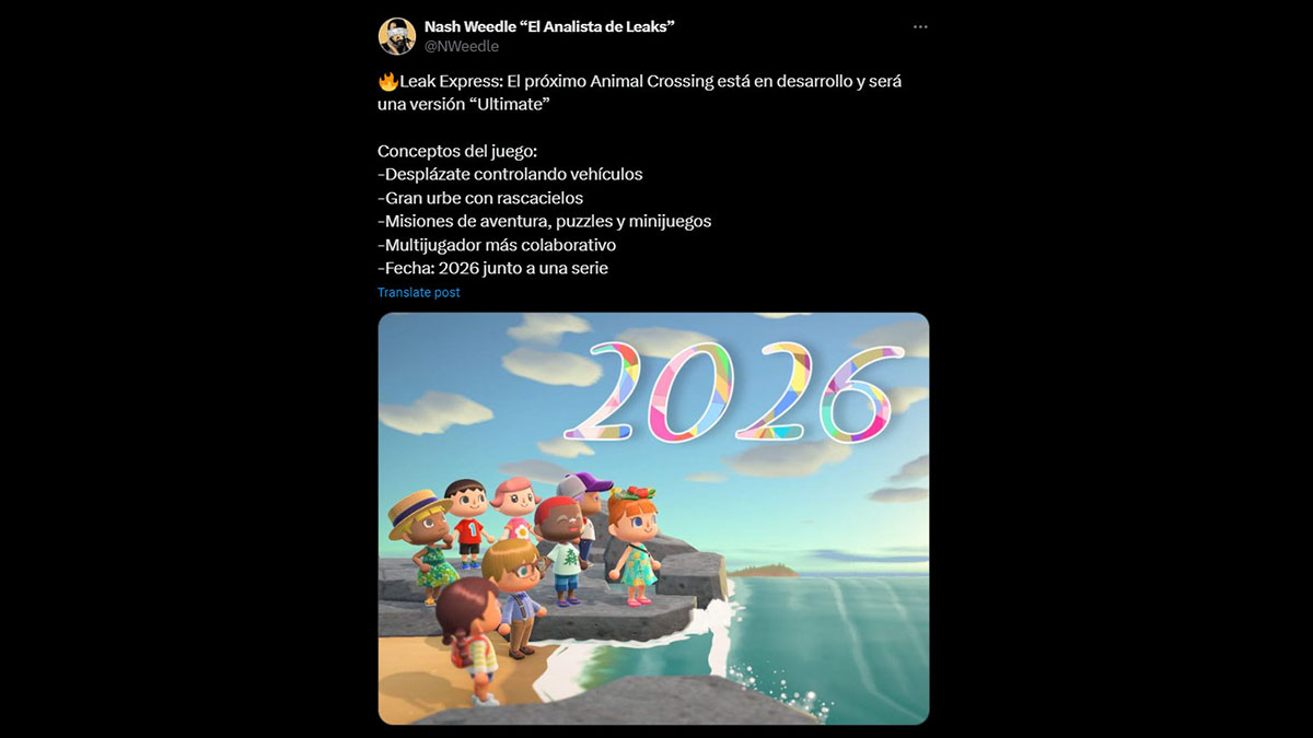 Animal Crossing 2026 le prochain jeu sera un monde ouvert en ville