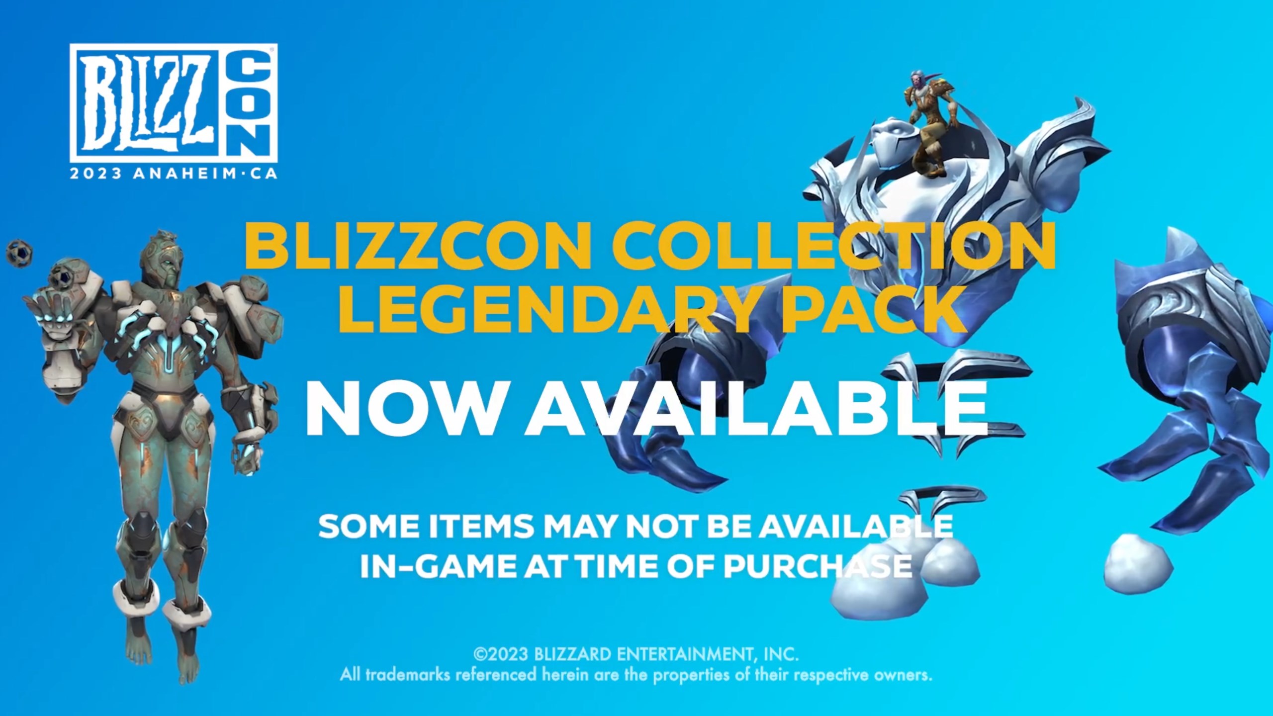 Pack épique et légendaire BlizzCon Collection prix, contenu, toutes