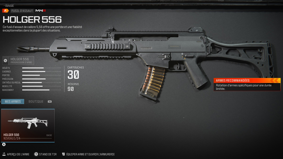 Classe Holger 556 Mw3 Quels Sont Les Meilleurs Accessoires Et Atouts