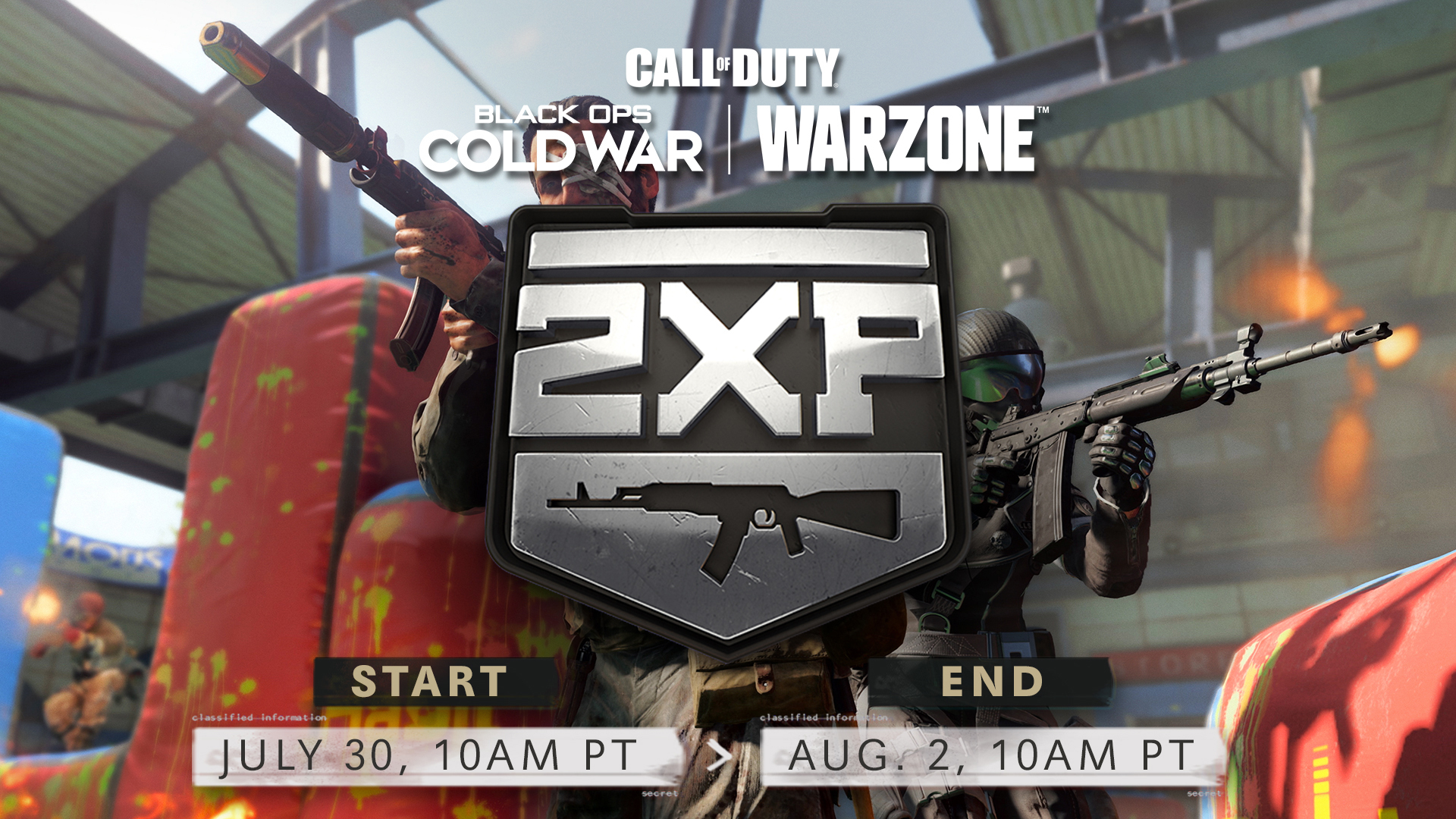 Double XP Warzone et Cold War, dates et heures du weekend bonus du 30