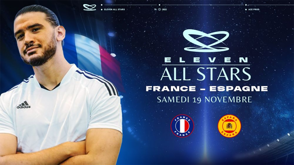 Le record de viewers de Twitch français battu lors du Eleven-All-Stars, le  match France - Espagne d'Amine - Breakflip